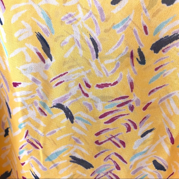 PAPERMOON Stitchfix Sheer Abstract Print Blouse S - Picture 5 of 8